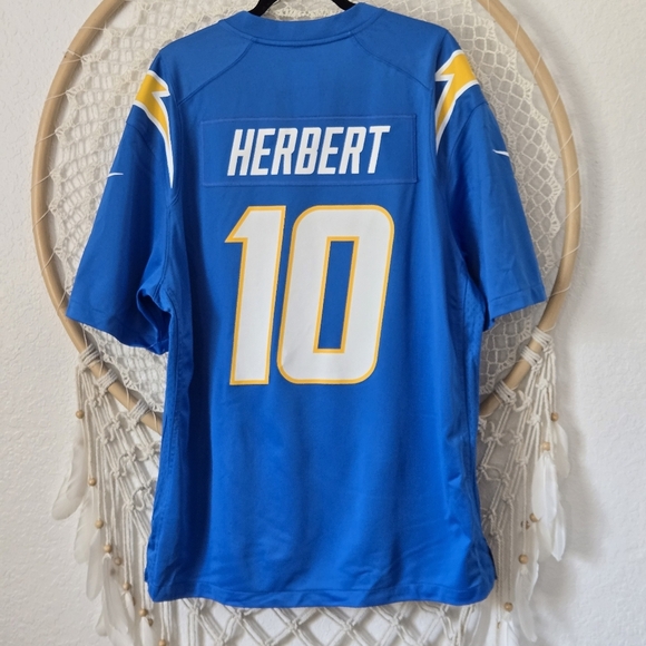 NEW LA Chargers #10 Justin Herbert Quarterback 2025 Football NFL NIke Jersey XL - Picture 12 of 13